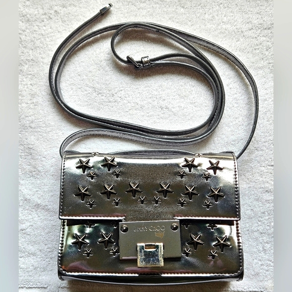 Jimmy Choo Rebel Soft Mini Metallic Star Crossbody Bag